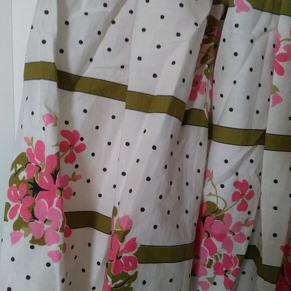 Vintage Handmade 1960’s Floral Print Half Apron - Picture 6 of 11